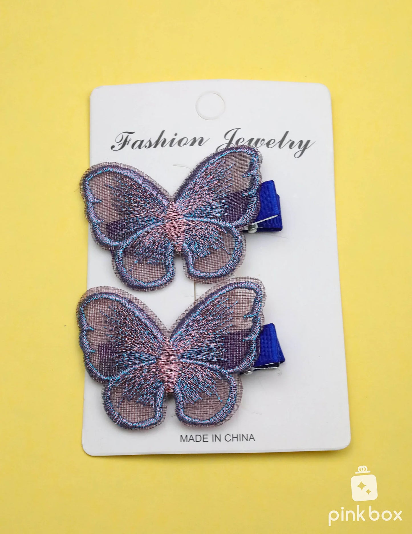 Butterfly Hair Clip Lace Hair Bows Embroidery Butterfly Hair Pins