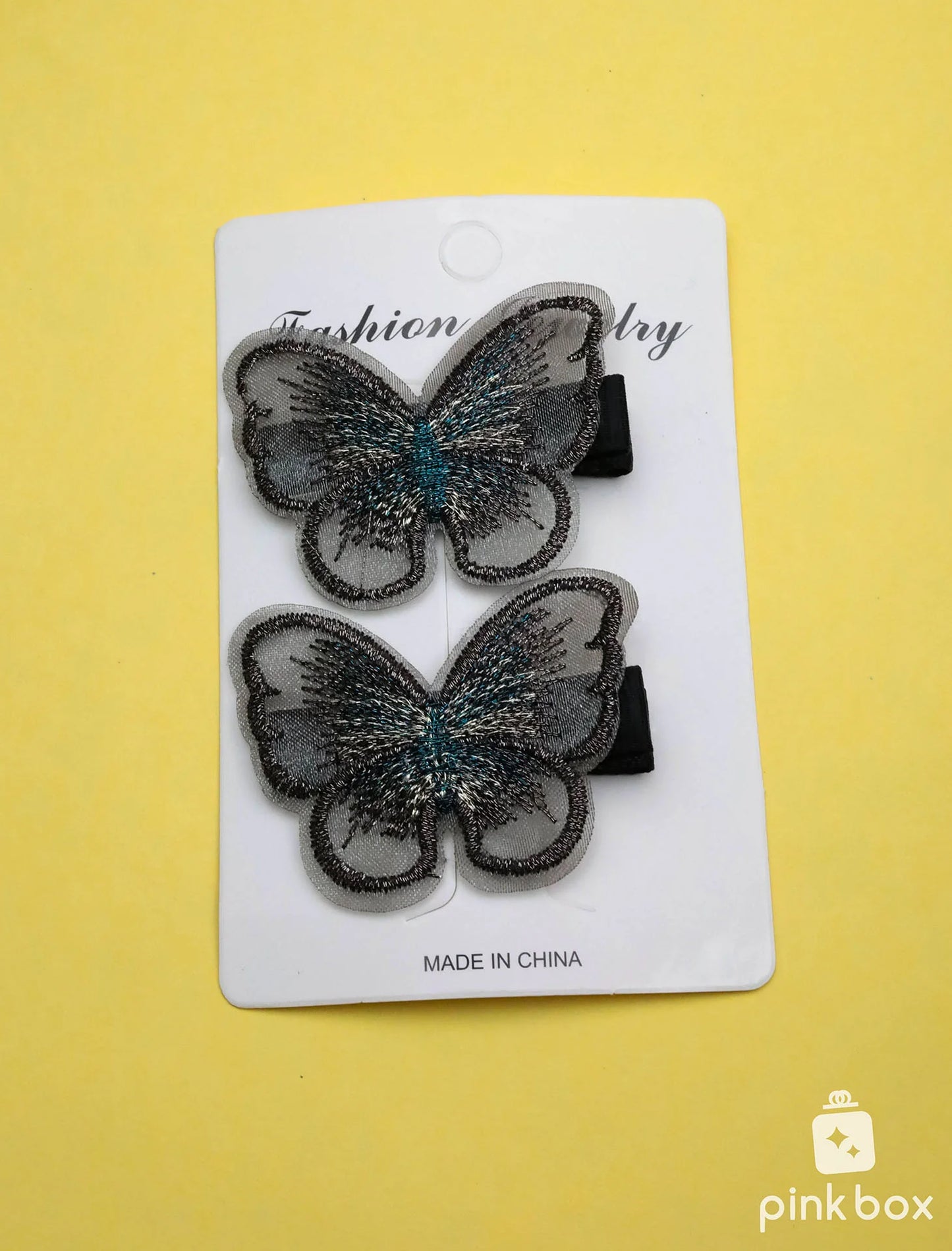 Butterfly Hair Clip Lace Hair Bows Embroidery Butterfly Hair Pins