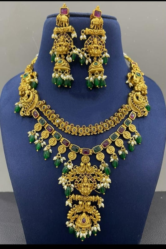 Nakshi Beads Necklace with 2 Layer Design