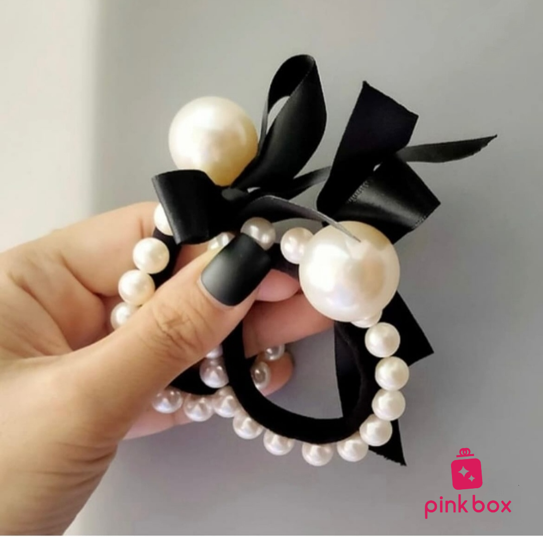 Beautiful Black Pearls Hairband