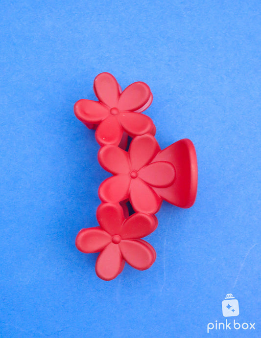 Matte Finish Hair Claw Clip Flower Shaped Hair Clip for Girls and Women